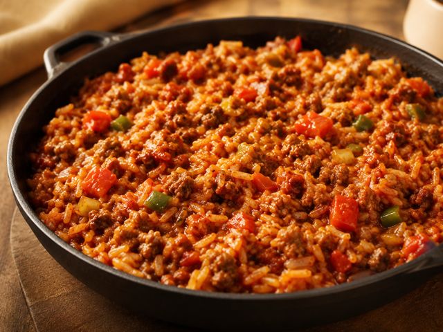 One-pot-savoury mince and rice
